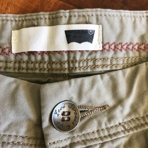 Levis khaki shorts.
